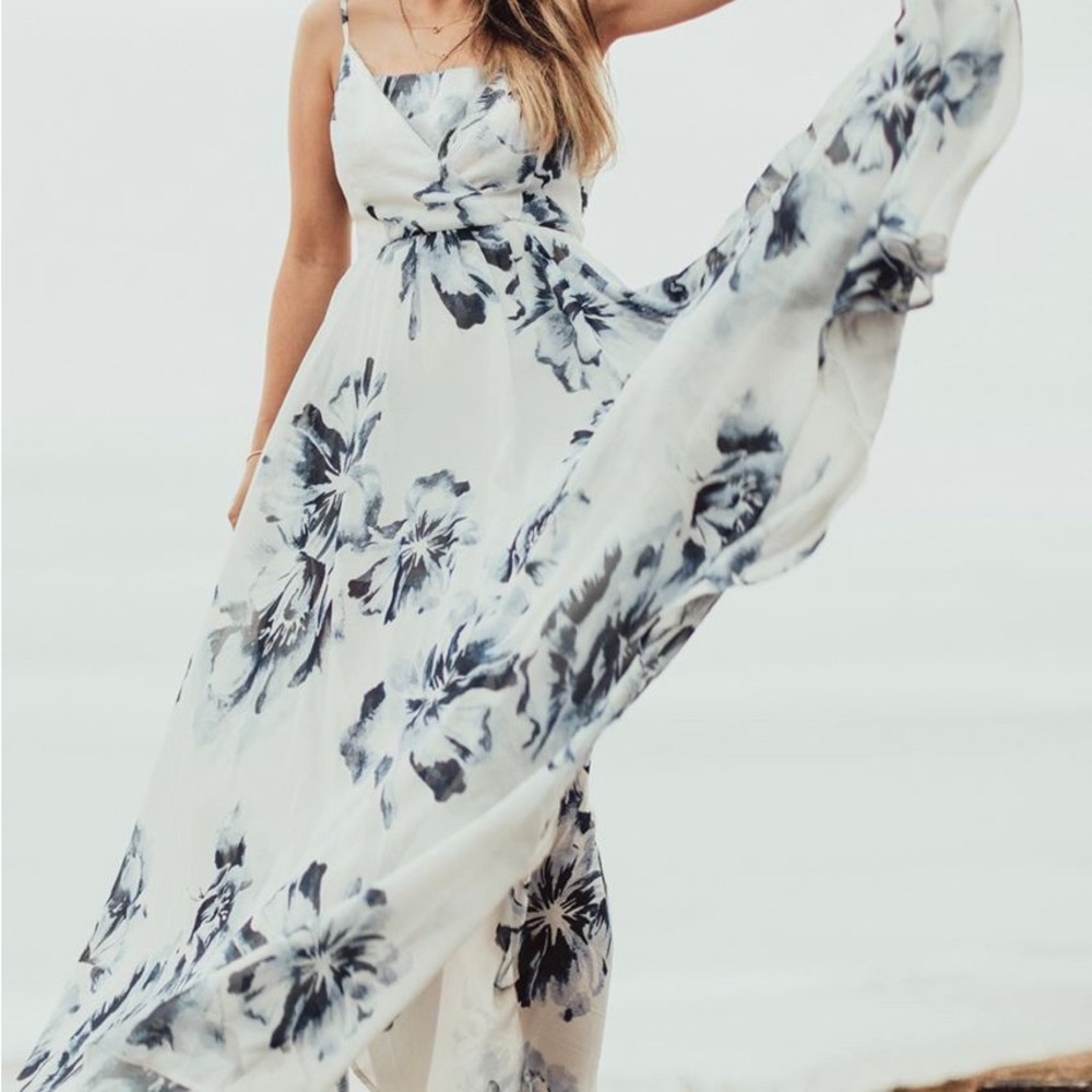 Windsor full length dress floral size xs